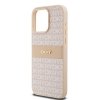DKNY DKHCP15XPRTHSLP iPhone 15 Pro Max 6.7  różowy/pink hardcase Leather Mono Stripe & Metal Logo